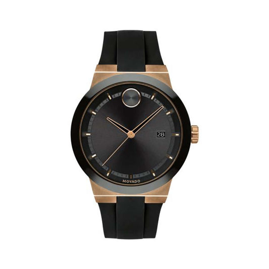 MENS BOLD FUSION & SILICONE STRAP WATCH
