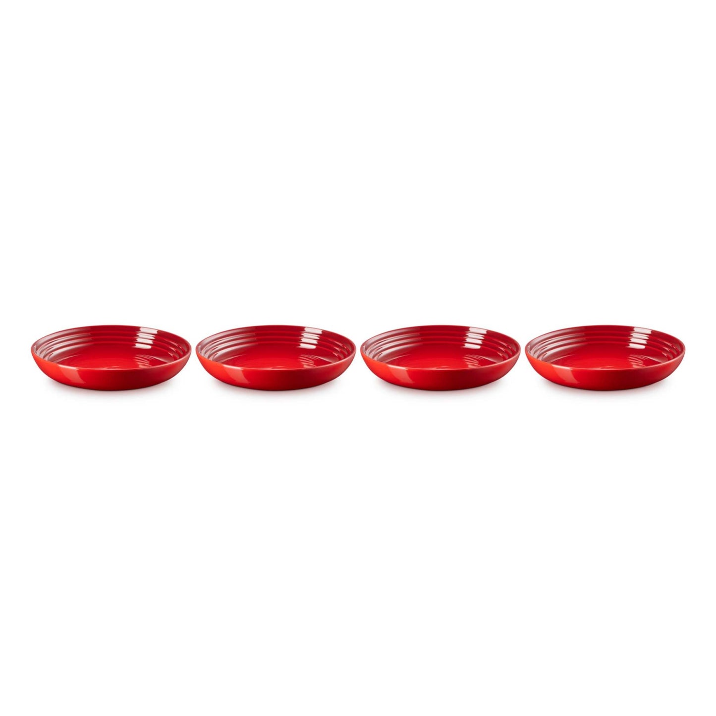 4PC 8.5" PASTA BOWL SET CERISE