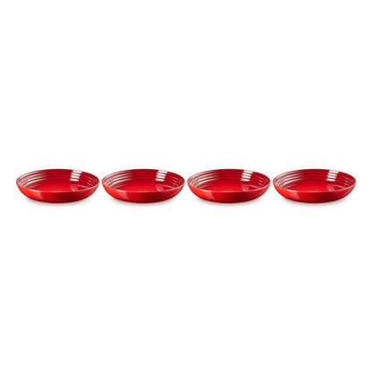 4PC 8.5" PASTA BOWL SET CERISE