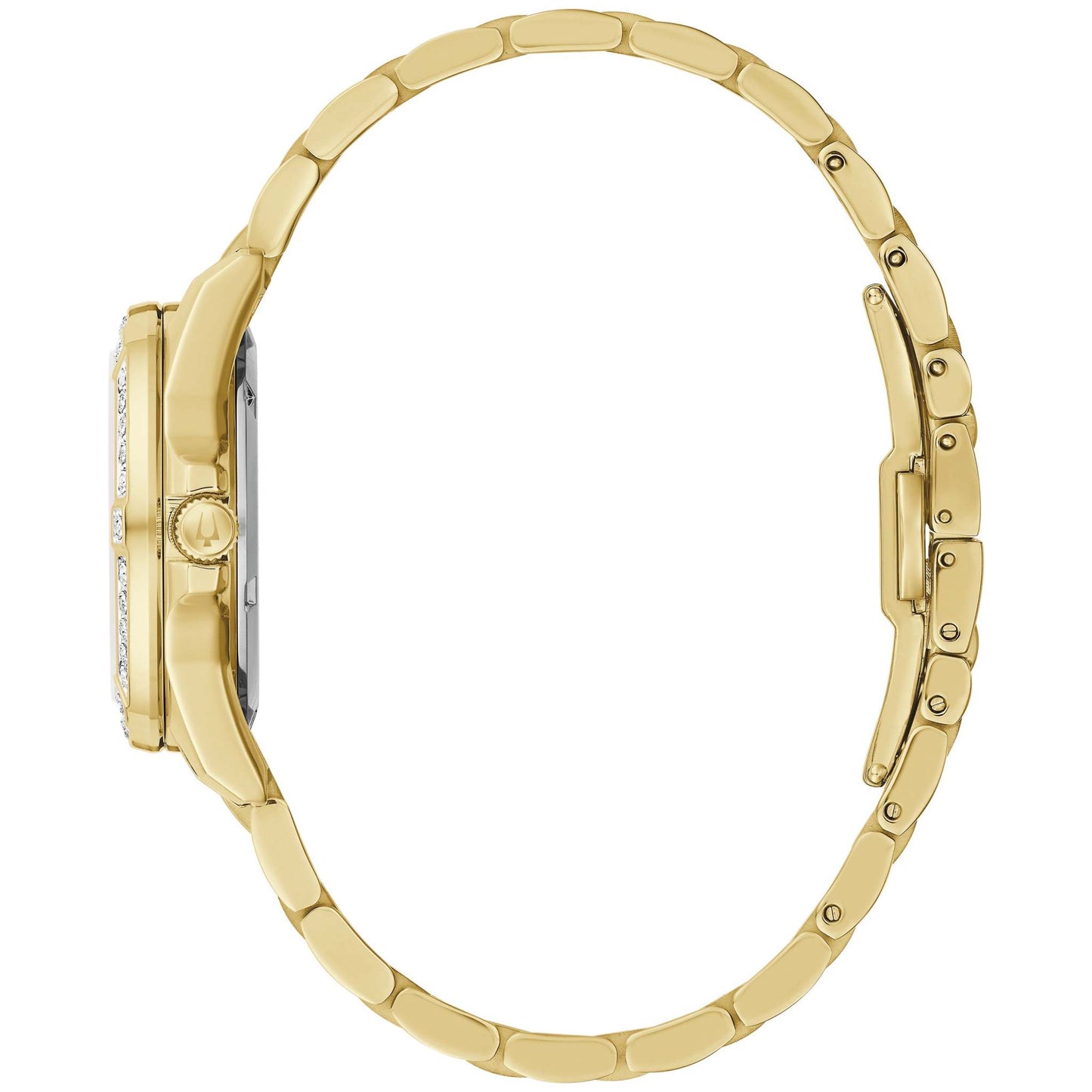 LADIES' MARINE STAR STAINLESS STEEL WATCH, MOTHER-OF-PEARL DIAL