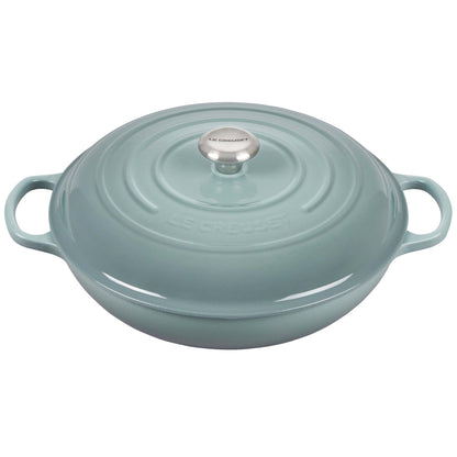 5QT SIGNATURE CAST IRON BRAISER SEA SALT