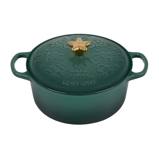 NOEL COLLECTION 4.5QT SIGNATURE CAST IRON ROUND DUTCH OVEN ARTICHAUT
