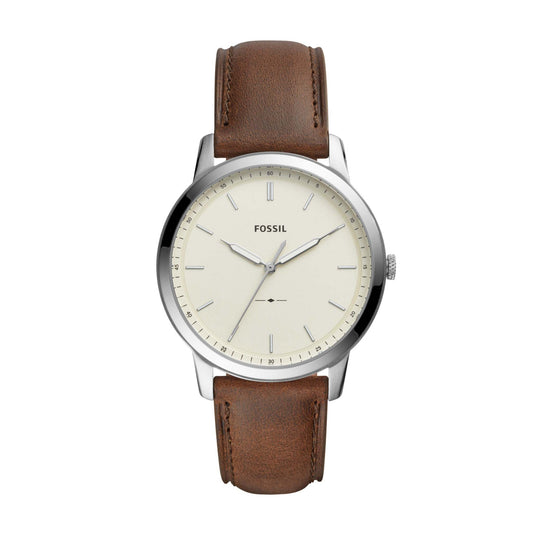 MEN'S MINIMALIST LEATHER STRAP WATCH