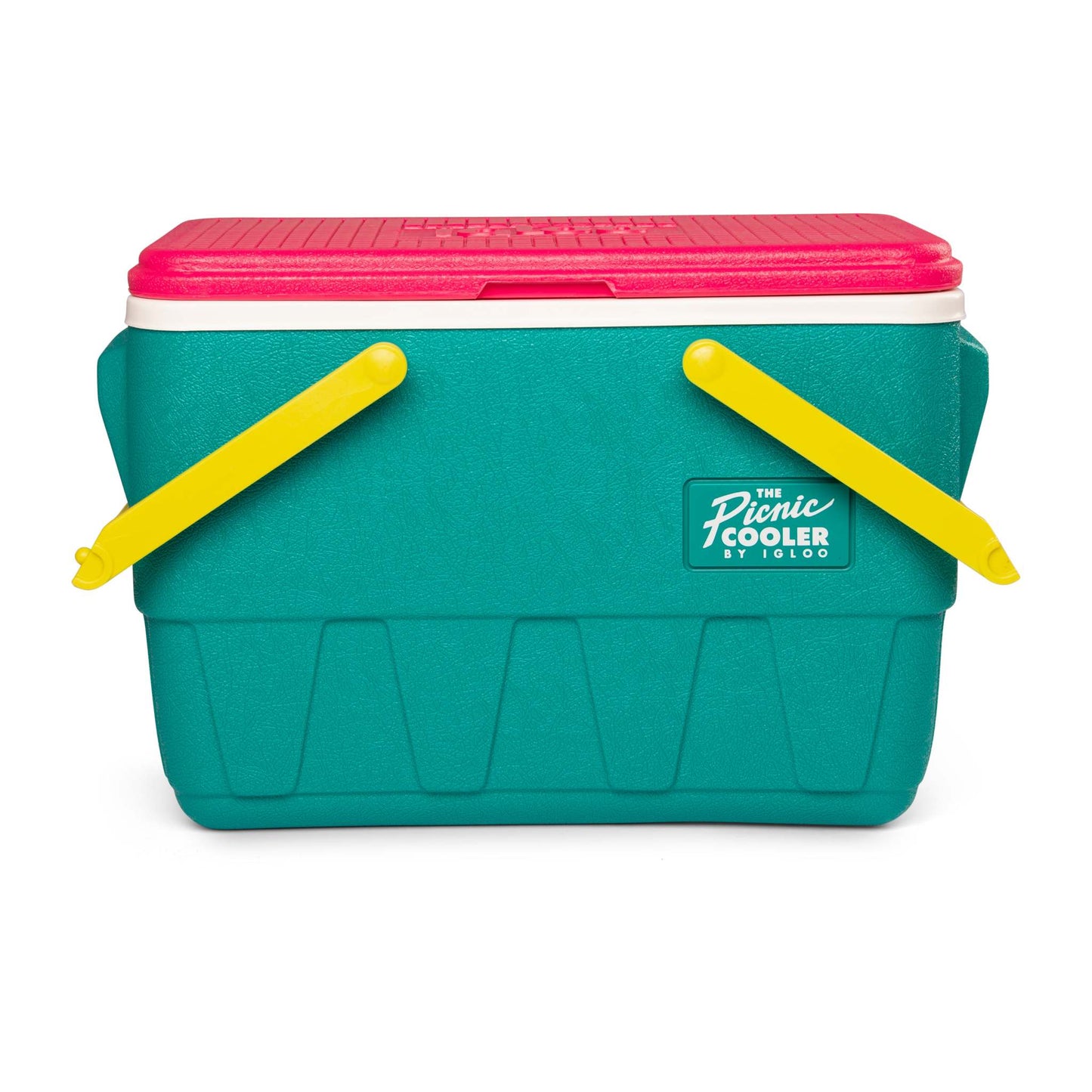 RETRO PICNIC BASKET 25QT COOLER DARK JADE/BOLD MAGENTA