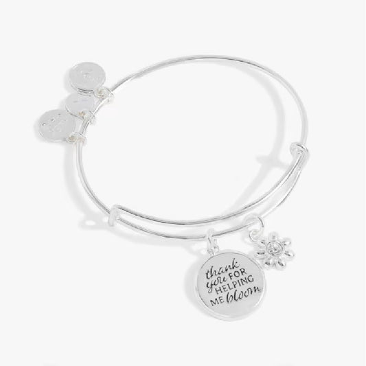 THANK YOU FOR HELPING ME BLOOM CHARM BANGLE