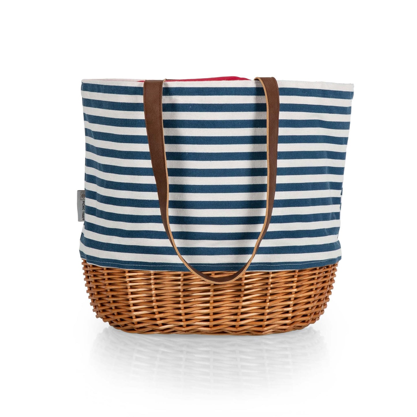 CORONADO CANVAS & WILLOW BASKET TOTE
