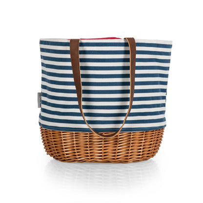 CORONADO CANVAS & WILLOW BASKET TOTE