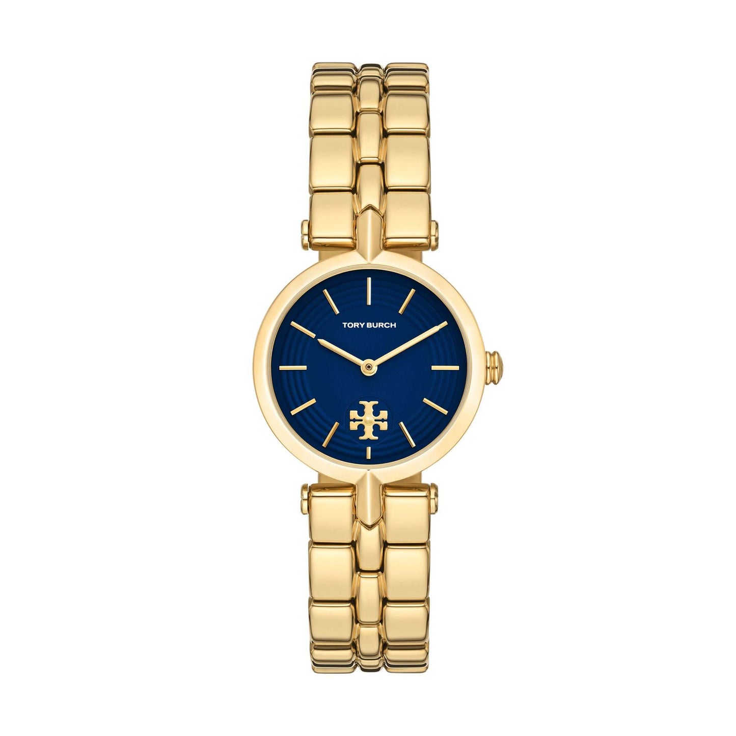 LADIES' KIRA GOLD-TONE STAINLESS STEEL BRACELET, BLUE DIAL