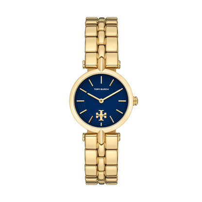 LADIES' KIRA GOLD-TONE STAINLESS STEEL BRACELET, BLUE DIAL
