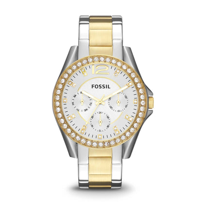 LADIES RILEY STAINLESS STEEL WATCH TWO TONE