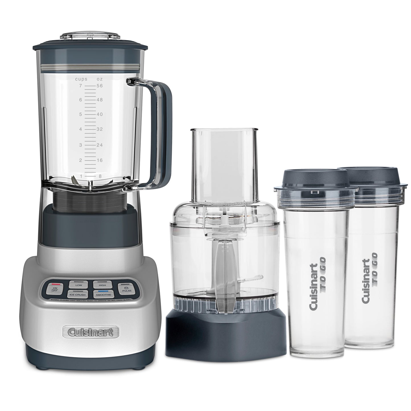 CUISINART REMIXTRIO 1HP BLENDER/FOOD PROCESSOR WITH TRAVEL CUPS