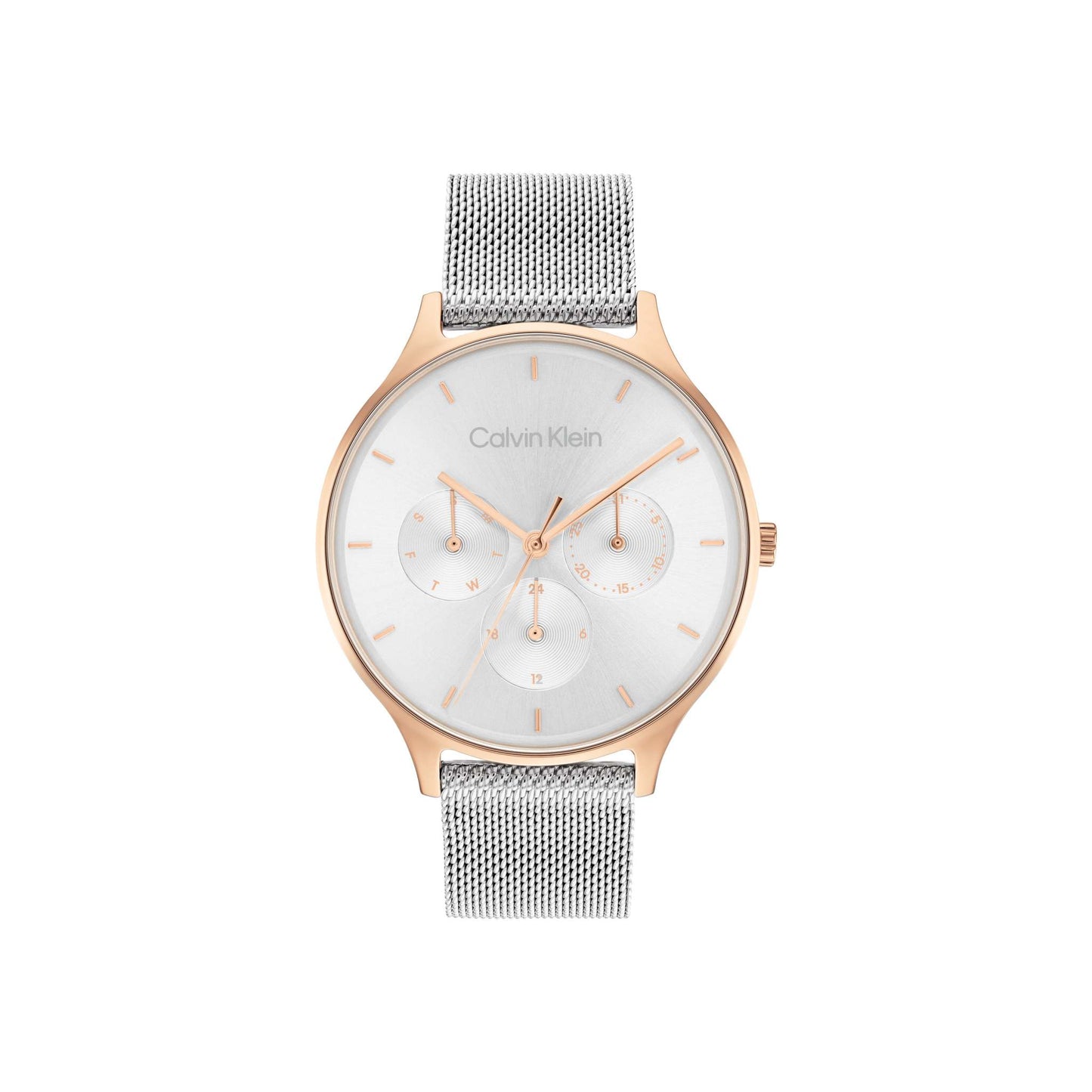 LADIES TIMELESS MULTI-FUNCTION SS MESH WATCH