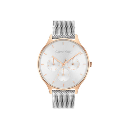 LADIES TIMELESS MULTI-FUNCTION SS MESH WATCH
