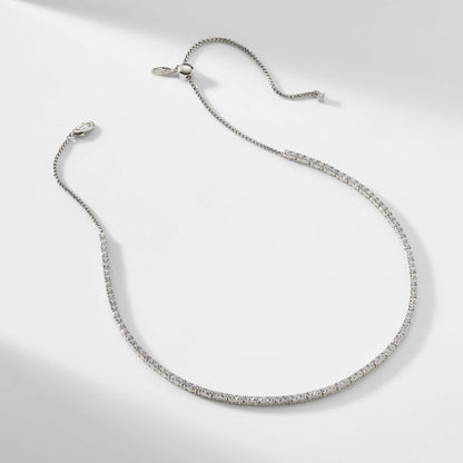 LOVE ALL TENNIS NECKLACE SLIDER