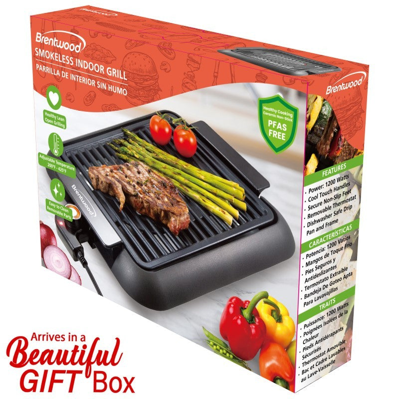 1200W ELECTRIC SMOKELESS INDOOR GRILL