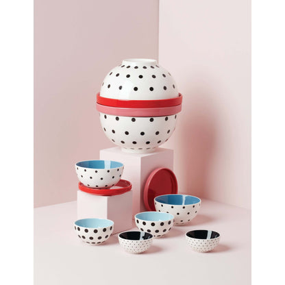 ON THE SPOT 8PC NESTING DINNERWARE SET