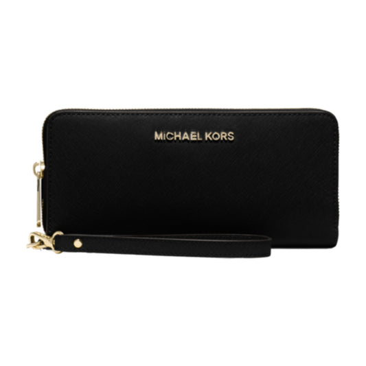 MICHAEL KORS JET SET TRAVEL LEATHER CONTINENTAL WALLET