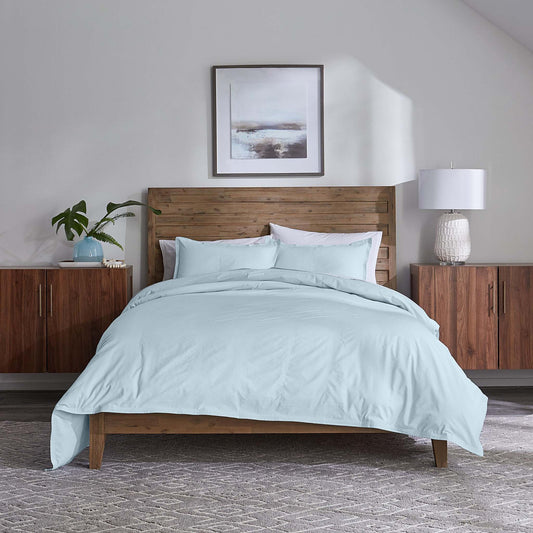 LOVE SOLID COMFORTER SET - KING LIGHT BLUE