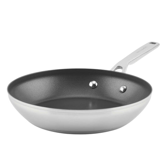 9.5" STAINLESS STEEL 3-PLY NONSTICK FRY PAN