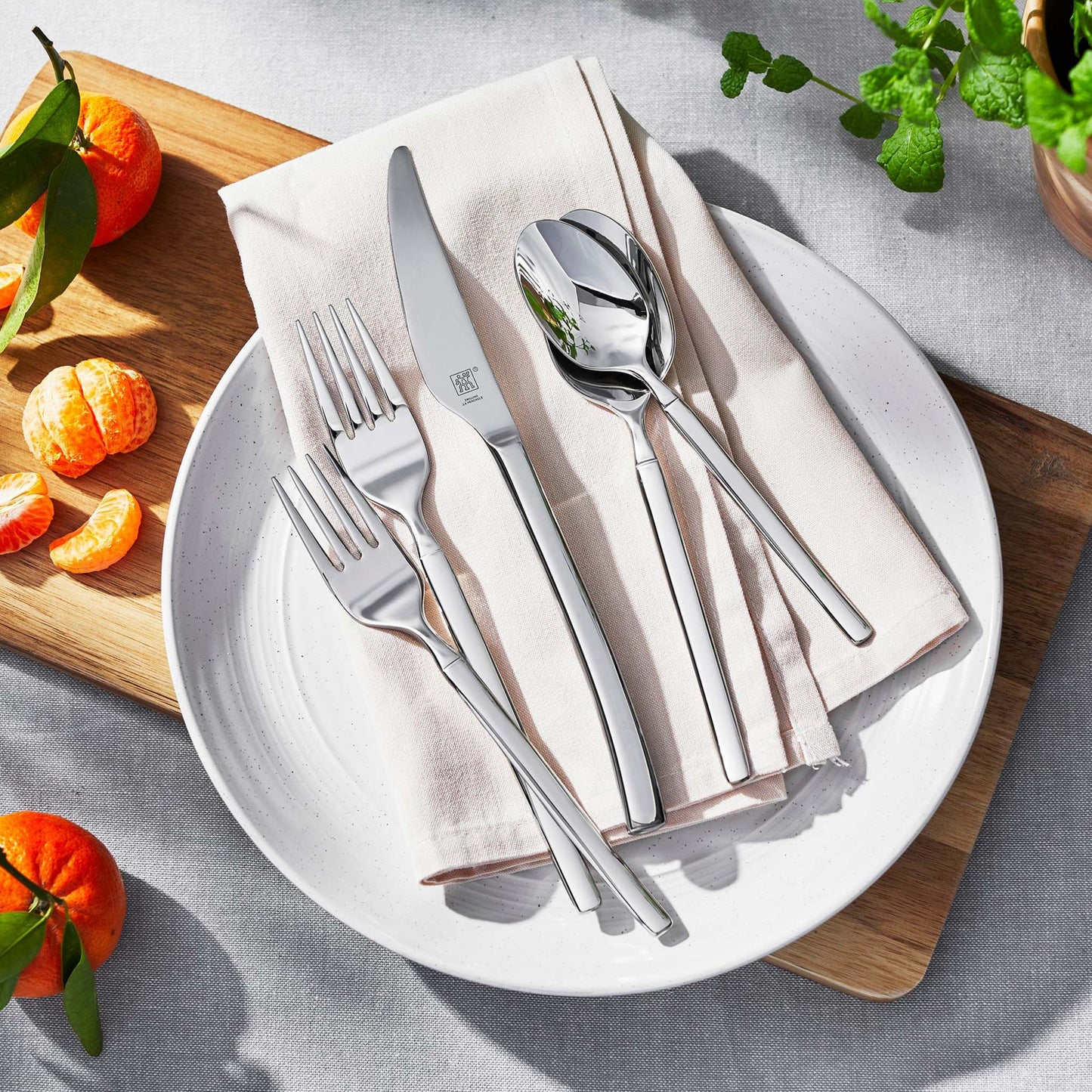OPUS 45PC 18/10 STAINLESS STEEL FLATWARE SET