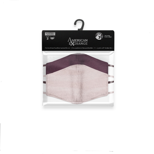 FACE MASK PURPLE - (2 PACK)