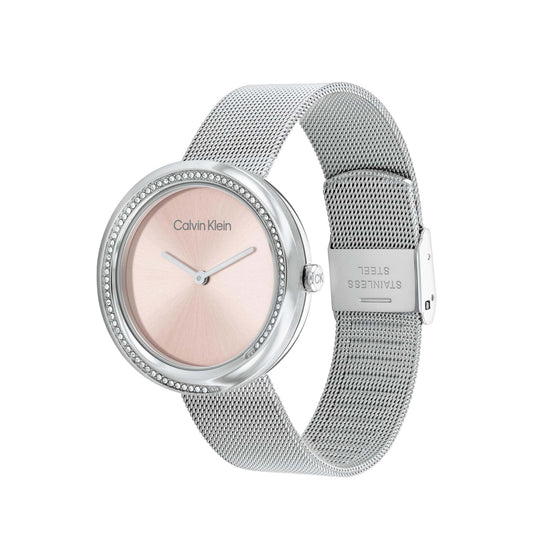LADIES STAINLESS STEEL MESH WATCH