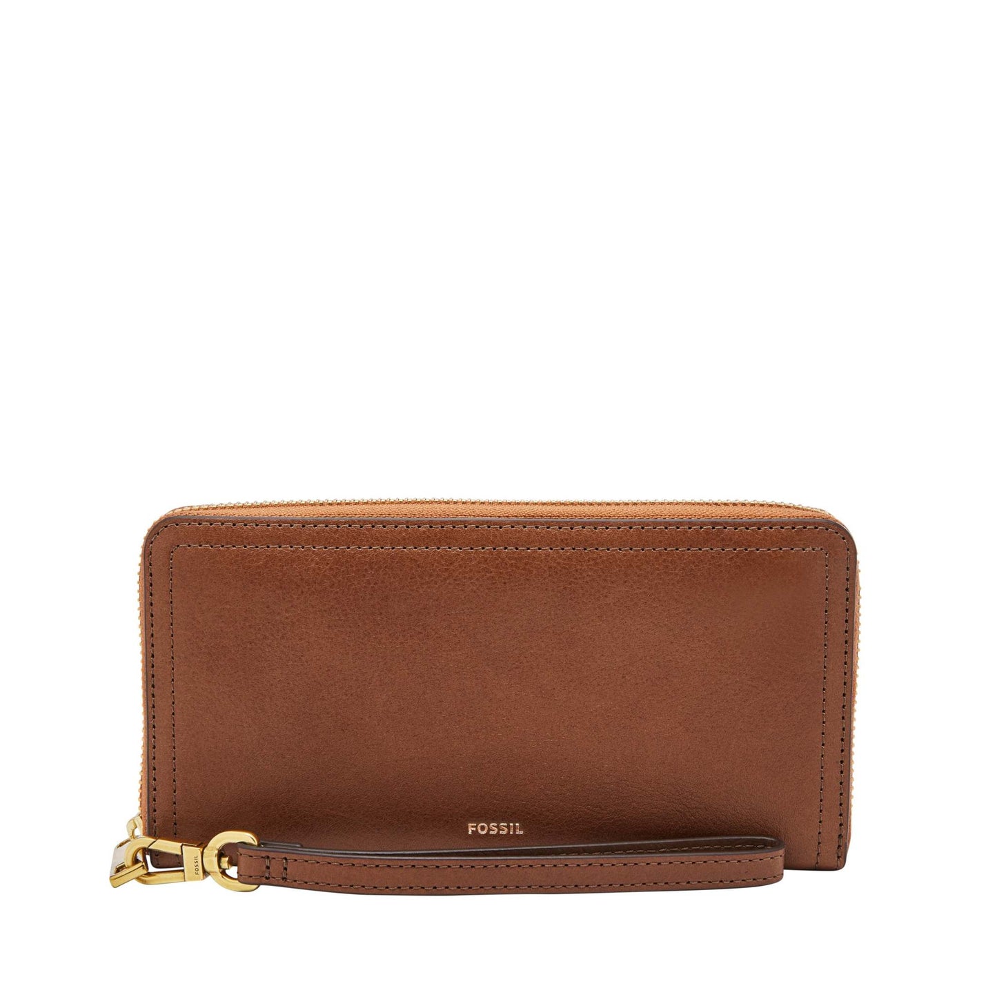 LOGAN LEATHER RFID ZIP AROUND CLUTCH WALLET