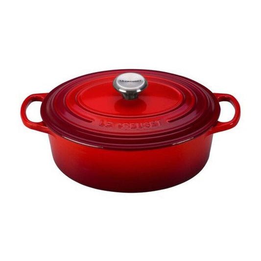 2.75QT SIGNATURE CAST IRON OVAL DUTCH OVEN CERISE