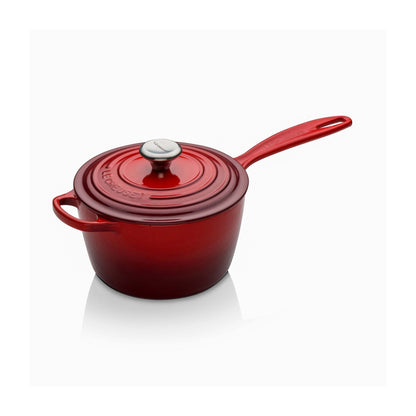 2.25QT SIGNATURE CAST IRON SAUCEPAN CERISE