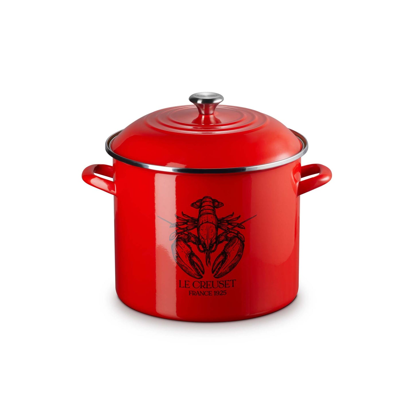 20QT ENAMEL ON STEEL TRADITIONAL LOBSTER STOCKPOT W/ LID