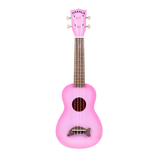 SOPRANO DOLPHIN UKULELE W/ TOTE BAG PINK BURST