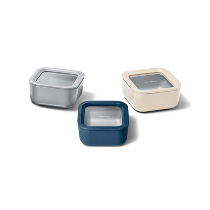 3PC GLASS FOOD CONTAINER SET