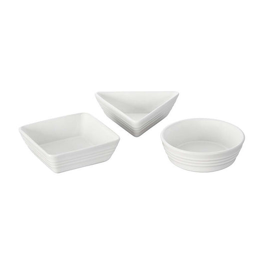 3PC STONEWARE SERVING/TAPAS DISH SET
