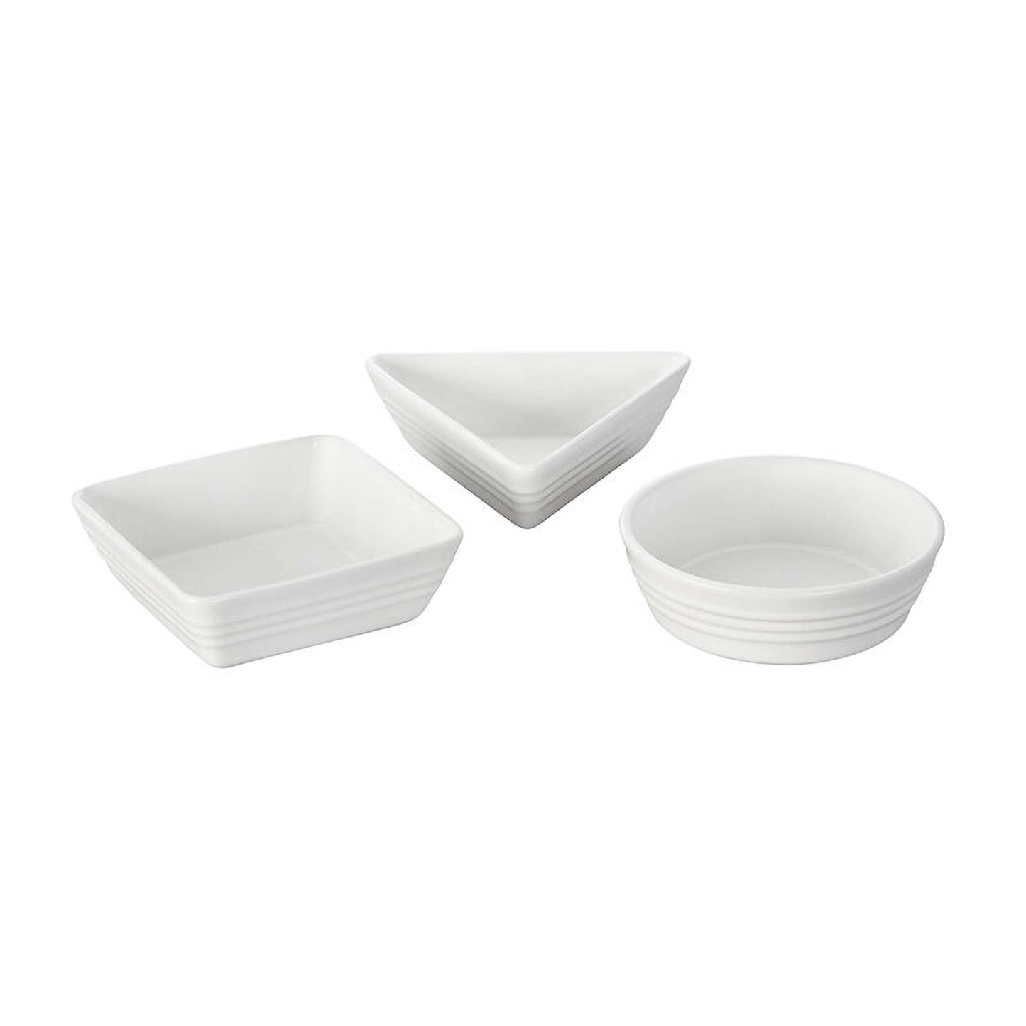 3PC STONEWARE SERVING/TAPAS DISH SET