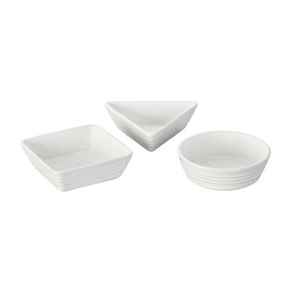 3PC STONEWARE SERVING/TAPAS DISH SET