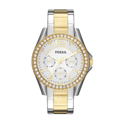 LADIES RILEY STAINLESS STEEL WATCH TWO TONE