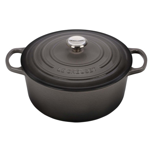 7.25QT SIGNATURE CAST IRON ROUND DUTCH OVEN OYSTER