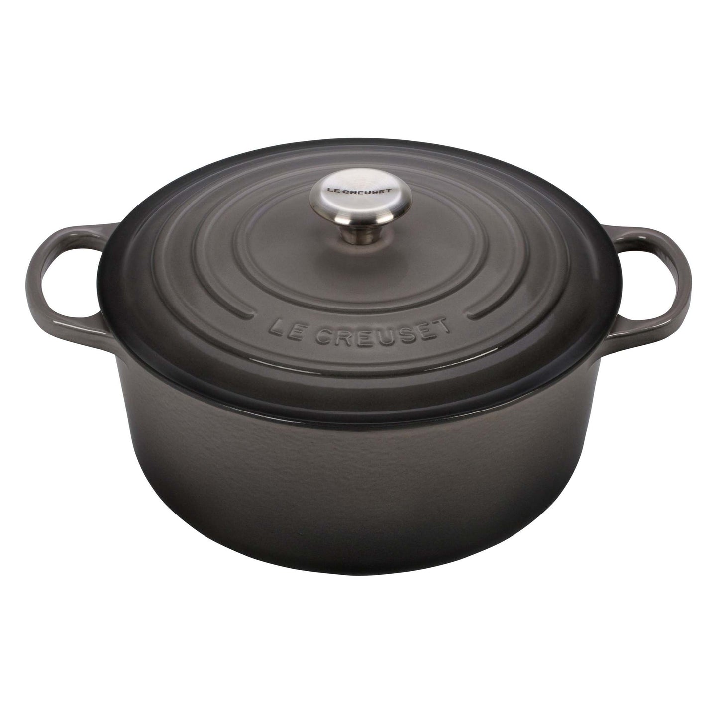 7.25QT SIGNATURE CAST IRON ROUND DUTCH OVEN OYSTER