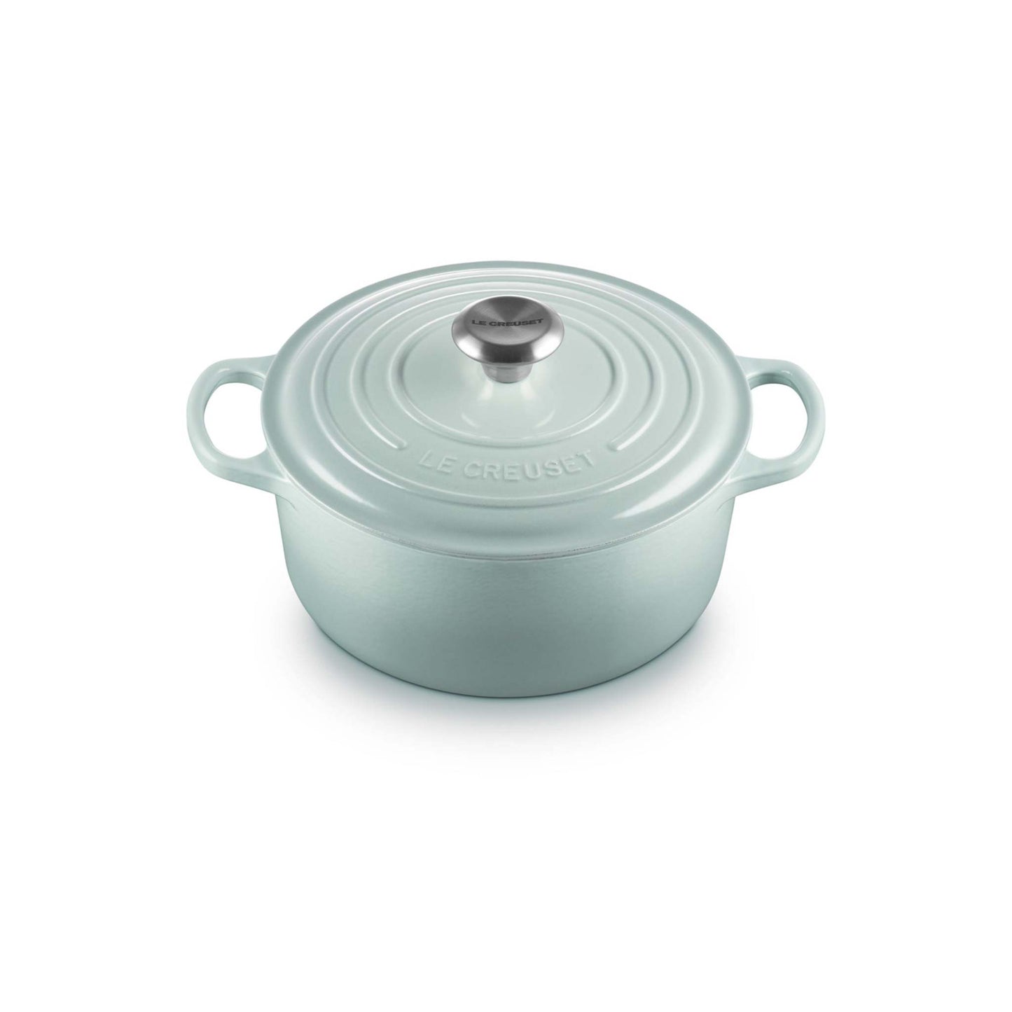 4.5QT SIGNATURE CAST IRON ROUND DUTCH OVEN SEA SALT