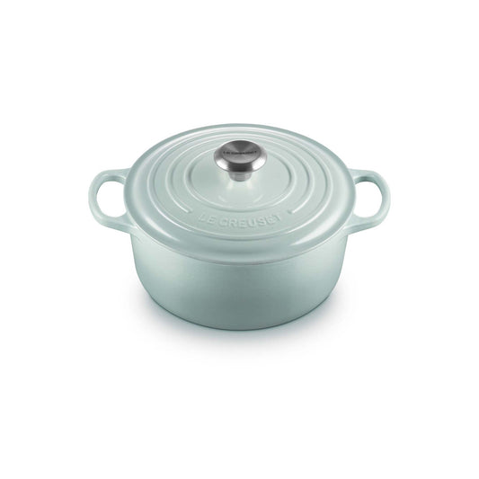 4.5QT SIGNATURE CAST IRON ROUND DUTCH OVEN SEA SALT