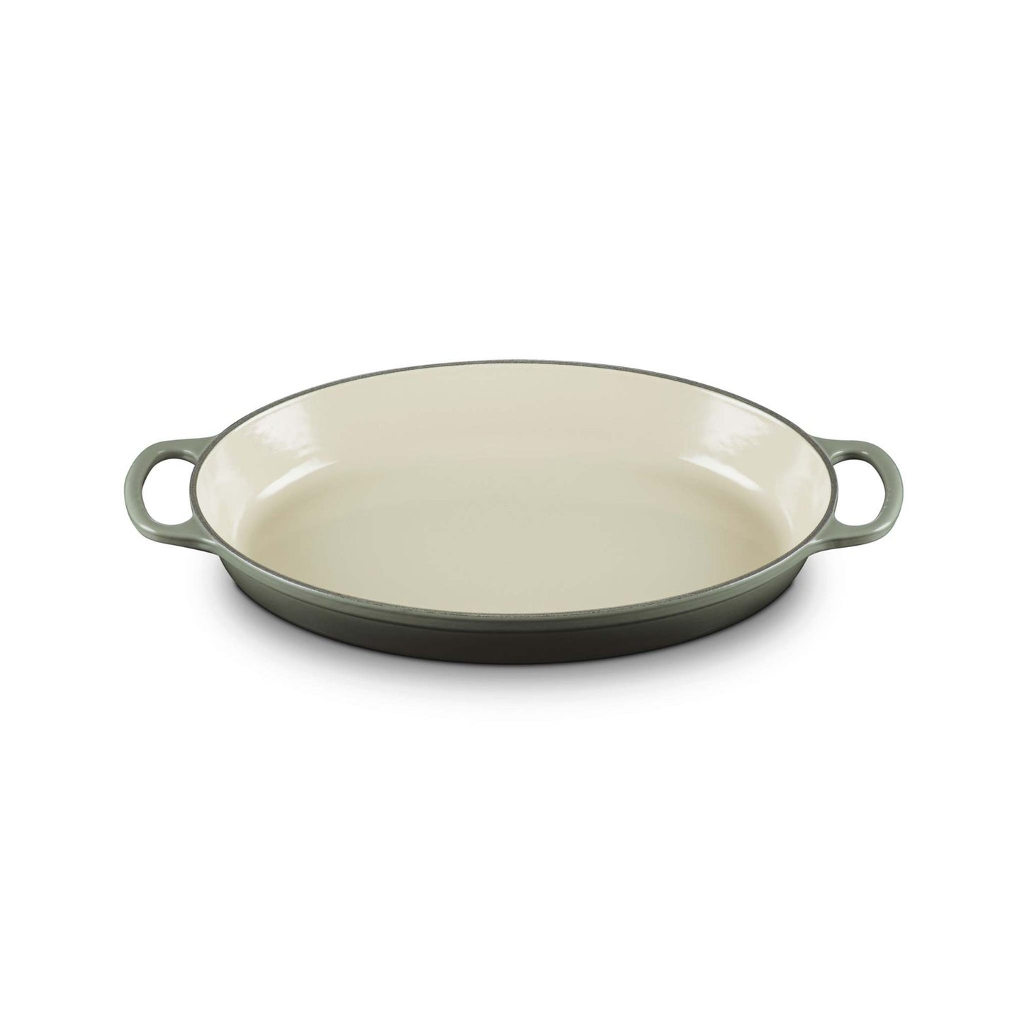 3QT SIGNATURE CAST IRON OVAL BAKER OYSTER