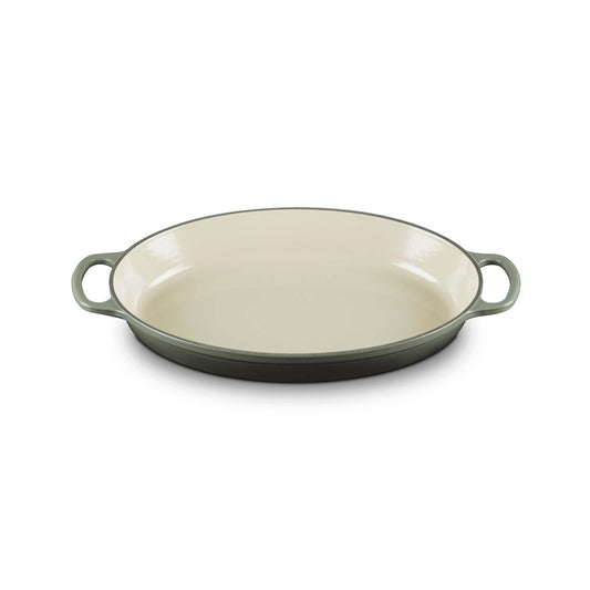 3QT SIGNATURE CAST IRON OVAL BAKER OYSTER