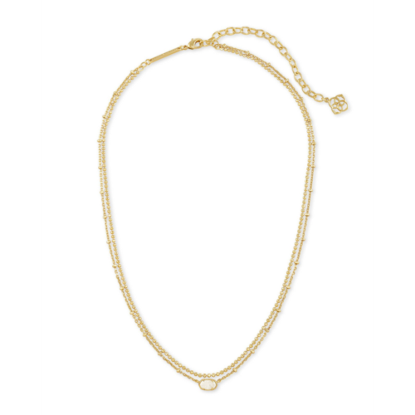 KENDRA SCOTT EMILIE GOLD MULTI STRAND NECKLACE IN IRIDESCENT DRURY