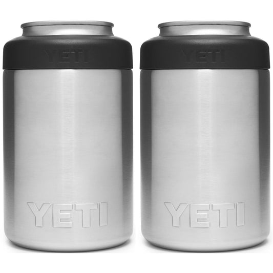 YETI RAMBLER 12 OZ. COLSTER CAN INSULATOR - STAINLESS STEEL (2-PACK)