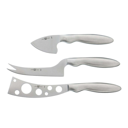 3PC STAINLESS STEEL CHEESE KNIFE SET