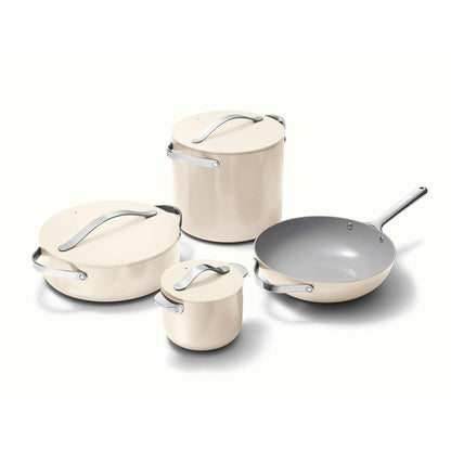 NONSTICK CERAMIC COOKWARE+ SET CREAM