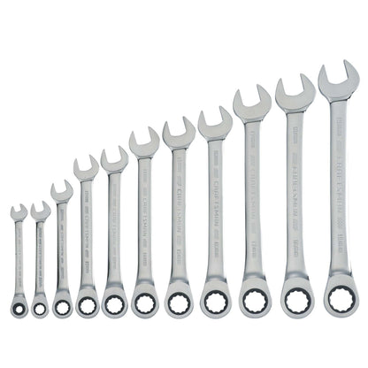11PC MM RATCHETING COMBINATION WRENCH SET