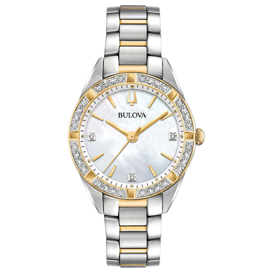 LADIES SUTTON DIAMOND SS WATCH MOTHER-OF-PEARL