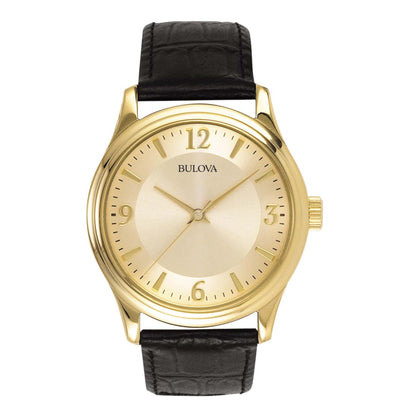 MENS CORPORATE COLLECTION LEATHER STRAP WATCH