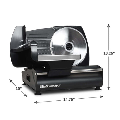 ULTIMATE PRECISION STAINLESS STEEL ELECTRIC FOOD SLICER